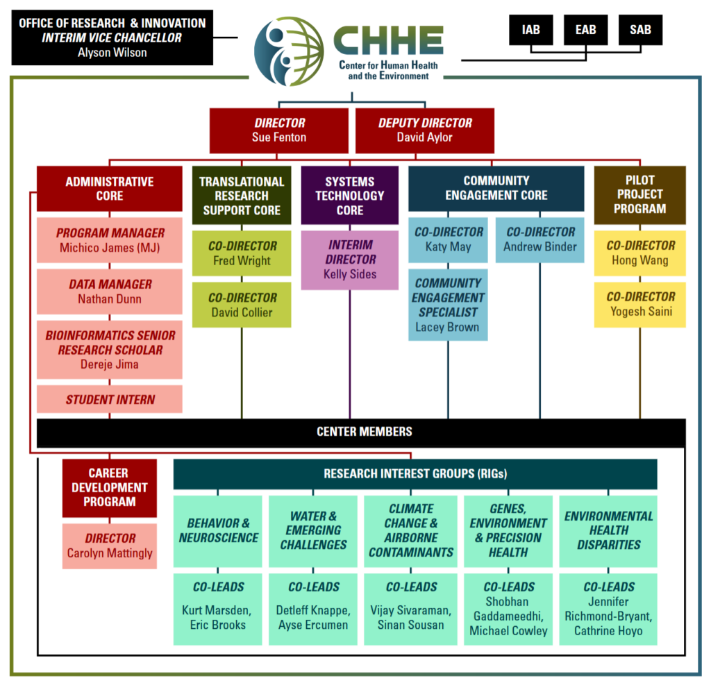 CHHE Organizational Chart